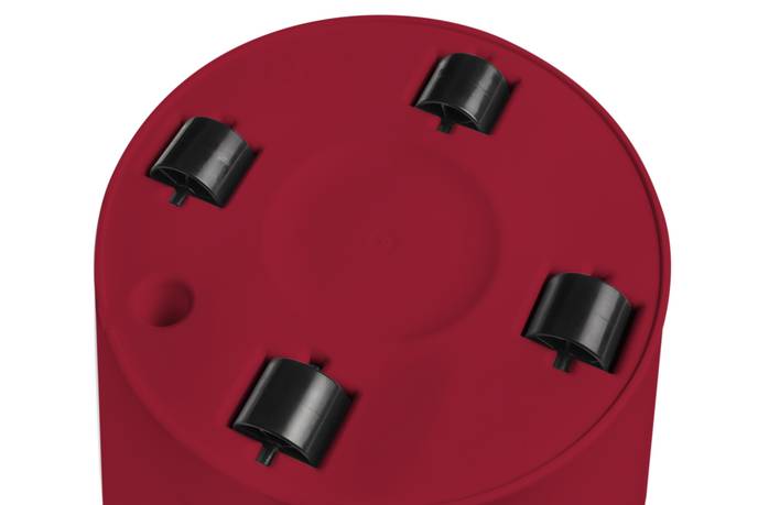 loft urban rond wielen 50cm veenbes rood